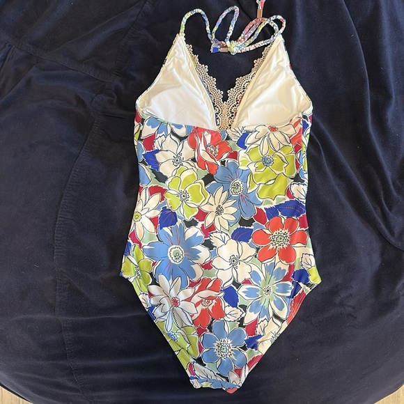 Anthropologie Allihop Lace Front One Piece Swim - Picture 6 of 6